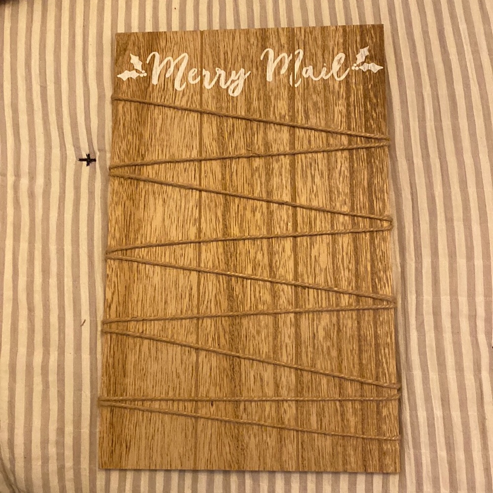 Target dollar spot holiday card mail holder